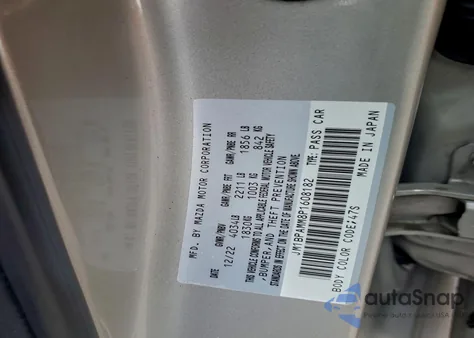 2023 Mazda 3 Premium z USA, uszkodzony, nr VIN JM1BPAMM8P1608182